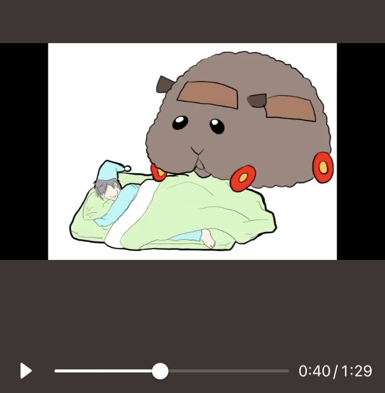 ちなみに以下のイラストのタイトルは「朝が始まらない」です。 