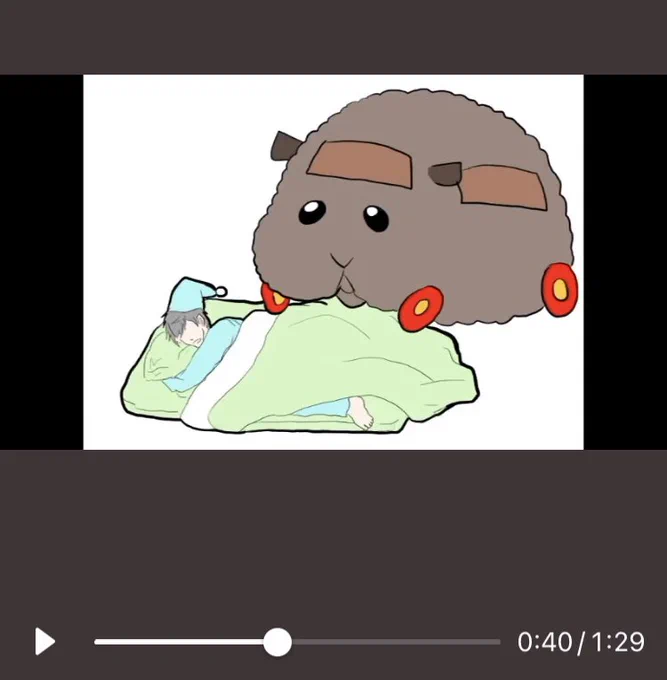 ちなみに以下のイラストのタイトルは「朝が始まらない」です。 