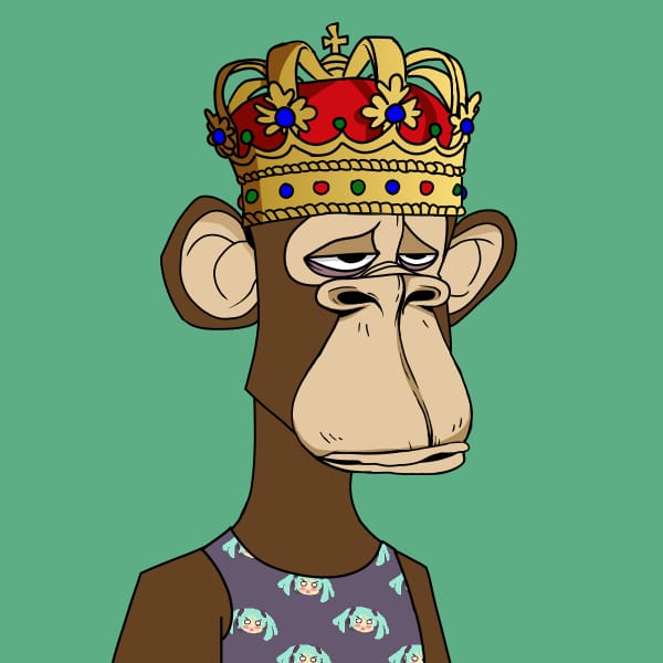 Bored Ape With Crown