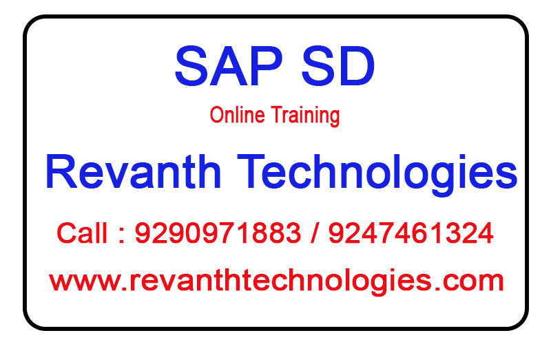 RevanthOnline's tweet image. SAP SD Online Training in India
Revanth technologies provides SAP SD online Training in Hyderabad on real time projects. Call 9290971883, 9247461324. revanthtechnologies.com/sap-sd-online-…
#sapsdtraining, #sapsdonlinetraining, #sapsdcourse , #sapsd
