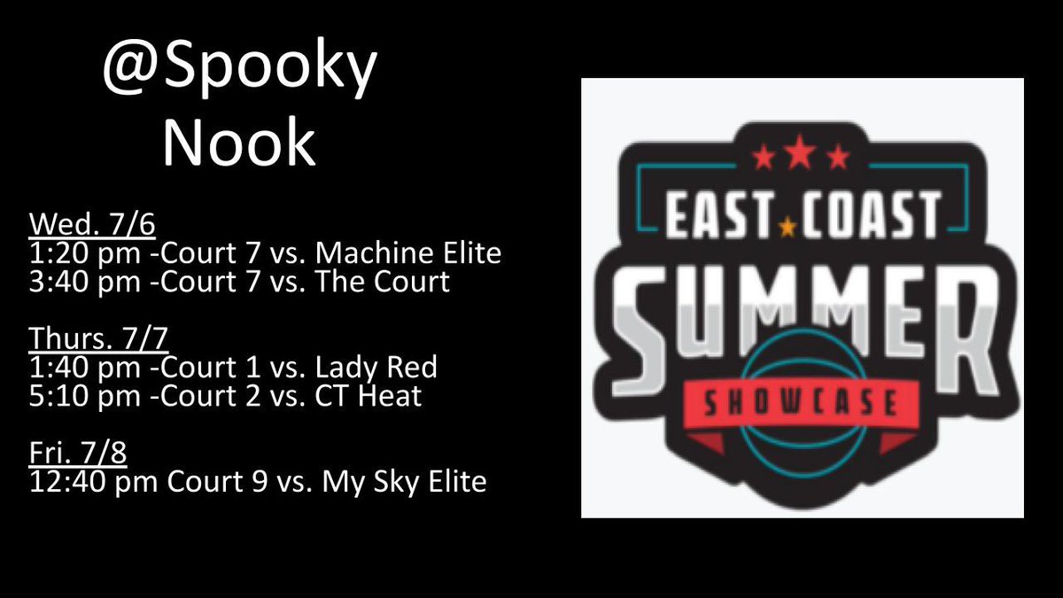 U17Vogues's tweet photo. Updated schedule for Spooky Nook 7/6-7/8…we can’t wait!!  @SelectEventsBB @SusquehannaWBB https://t.co/jwRtS0PQaP