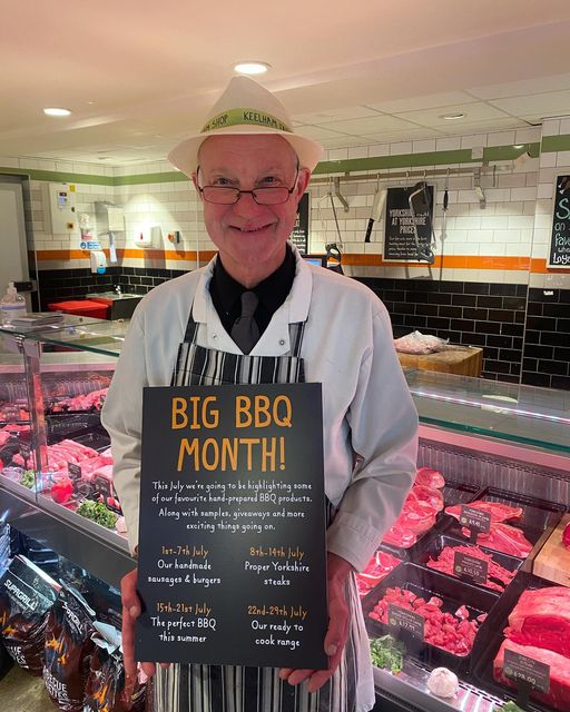 🔥 This month is all about our butchery counter, team & what’s perfect on the BBQ come rain or shine. You don’t need an excuse together with friends and family so join in the Keelham fun, look out for our giveaways, tastings, competitions, recipe cards and chat to our team!