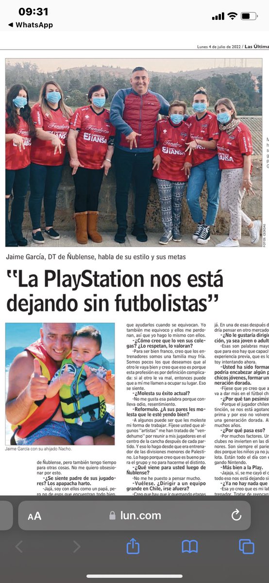 NublensePasion's tweet photo. Palabra de Jaime Garcia https://t.co/N3uFht8l1m