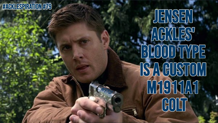 Franki3W's tweet photo. #AckleSpiration #79
#JensenAckles' blood type is a custom M1911A1 Colt.

#SoldierBoy #TheBoys #SPNFamily #Supernatural @JensenAckles #BigSky #BloodType #CustomColt #Colt #IvoryGrip #EngravedSlide #MotherofPearl #AckleSome #WeLoveYouJensenAckles #JensenAcklesAppreciation #M1911A1 https://t.co/43sm7LUyKt