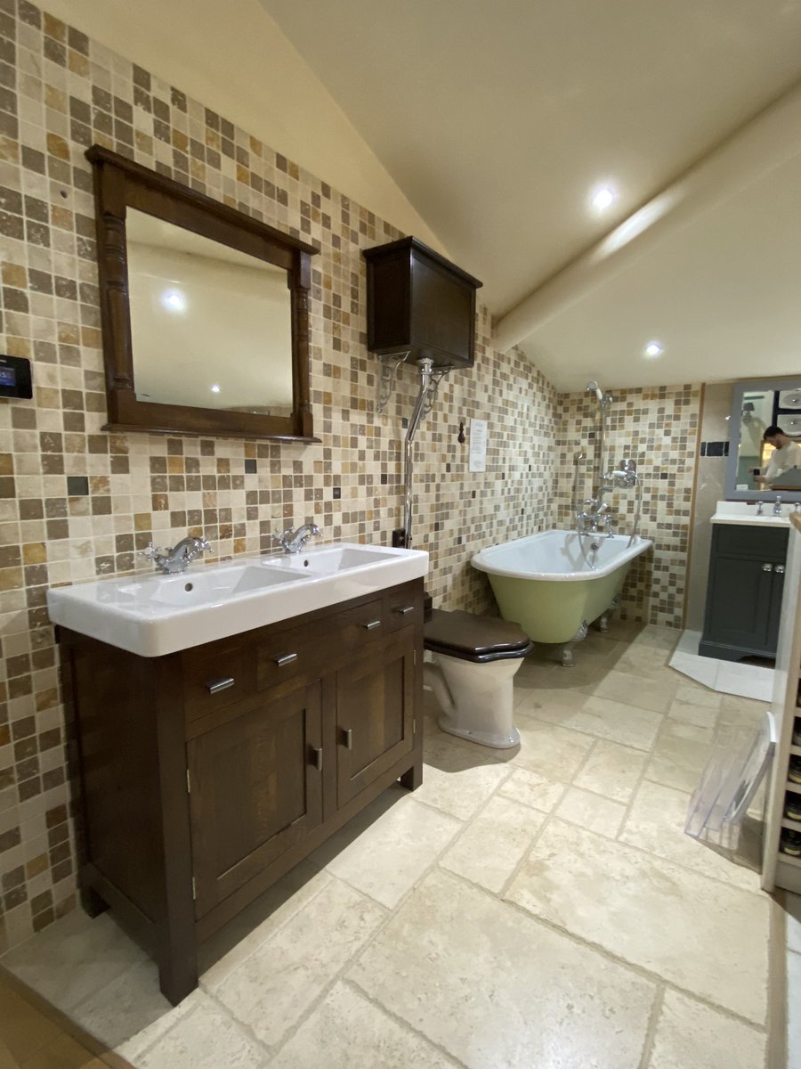 ofbsuffolk's tweet photo. You don’t often get to see our upstairs showroom (mainly because there’s no natural light and we’re photo snobs) so here’s a little peak at some of our hand crafted wooden furniture 🪵

.

.

.

.

#oldfashionedbathrooms #bathroomshowroom #bathroominspo #handmade #localbusiness https://t.co/h4R7vhAHcg