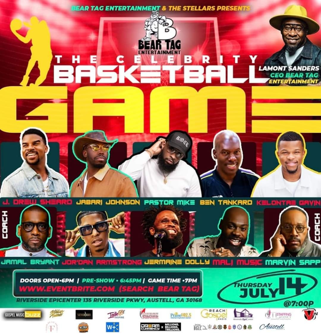 Don't miss out on The Celebrity Basketball Game on Thursday, July 14th <a href="/7pm/">Huong Le</a>‼️
This event is presented by Bear Tag Entertainment &amp; The Stellars...visit eventbrite.com for tickets &amp; more information.