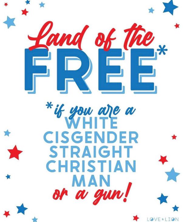 ally_baba3's tweet photo. @POTUS Sadly, this is not a day for many who aren’t white cis straight Christian males (or a gun). https://t.co/yRKbcwD6Ey