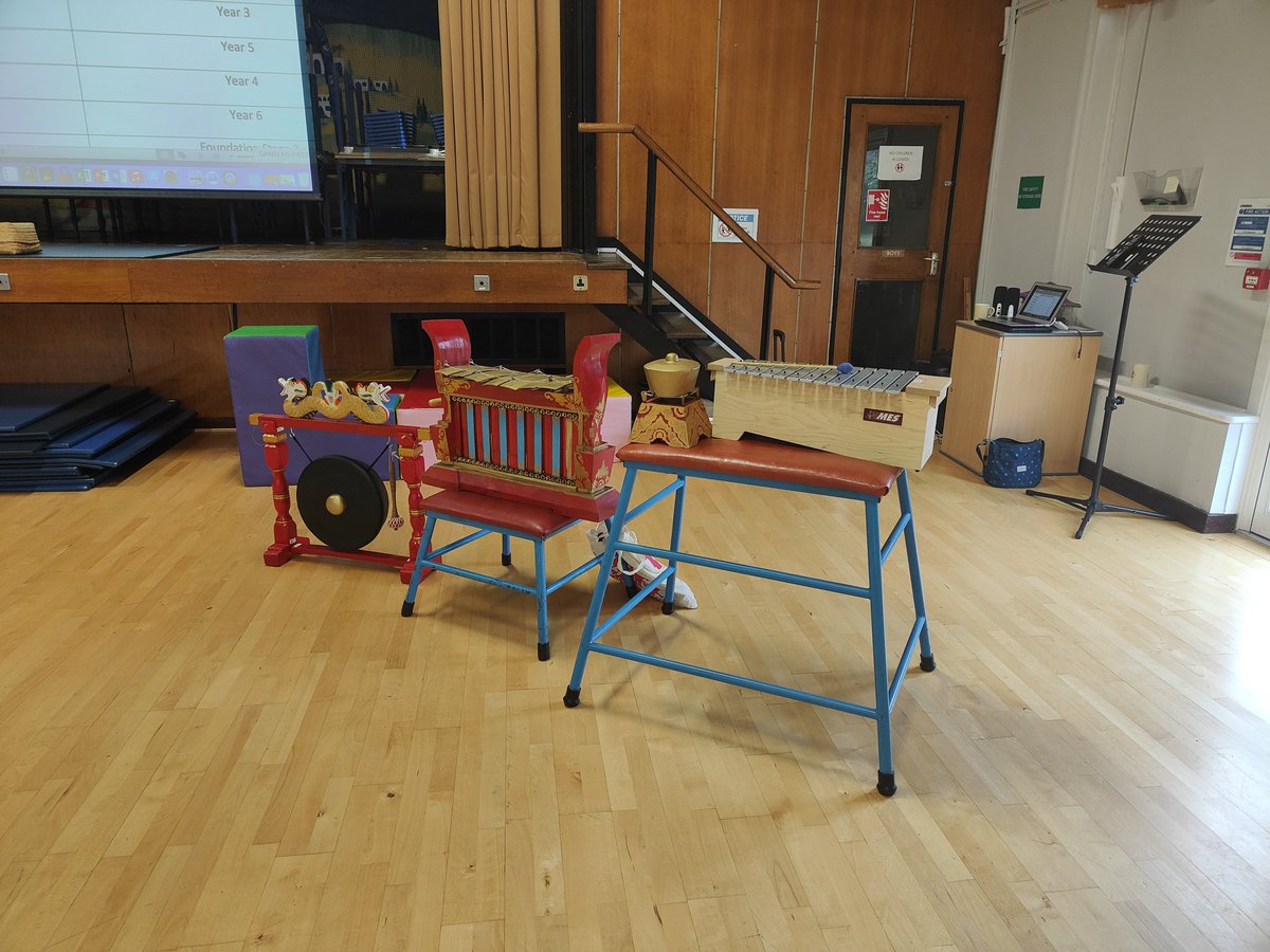 MrsTClarinet's tweet photo. @MusicalRoutes ready for a morning of Gamelan at St Anne's Catholic Primary Wirral! https://t.co/ENAjpor4g3