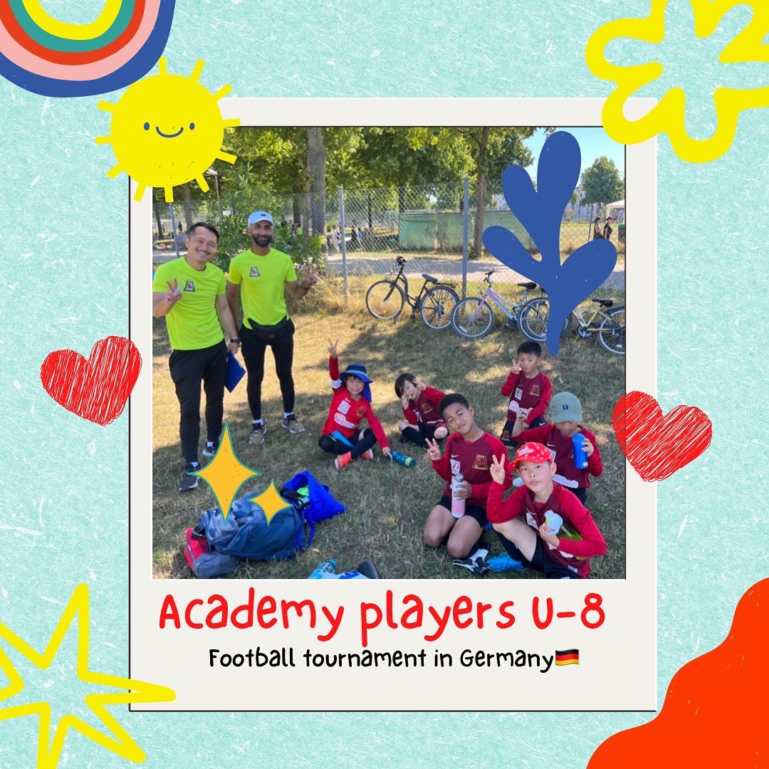 Academy's U-8 players participated in the Euro J Jr Cup in Germany the other day! They were able to win the tournament 🎉 They were able to grow through a variety of experiences, including being away from their parents, preparing and acting on their own!