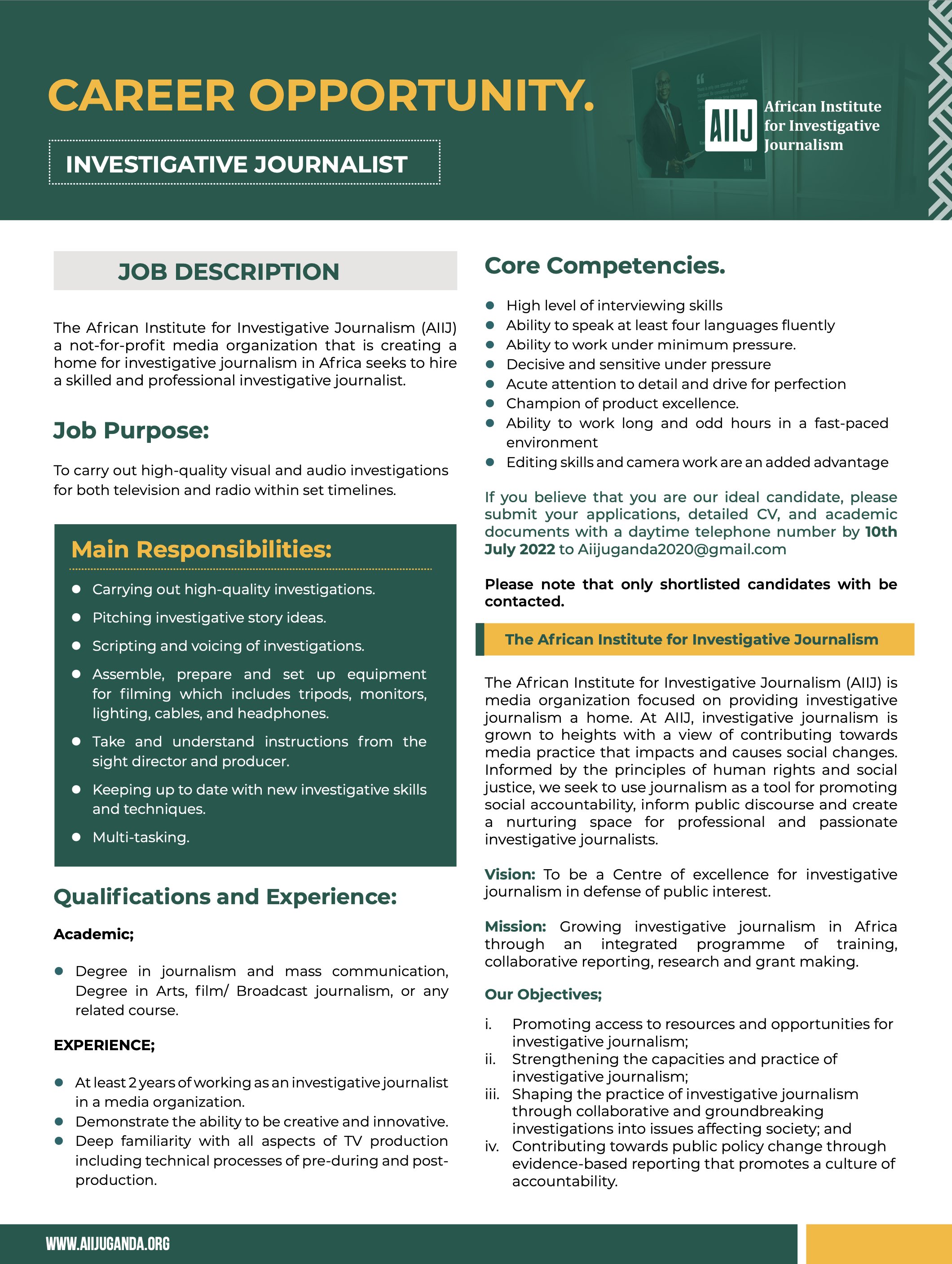 African Institute for Investigative Journalism on X: &ldquo;1/ WE ARE 