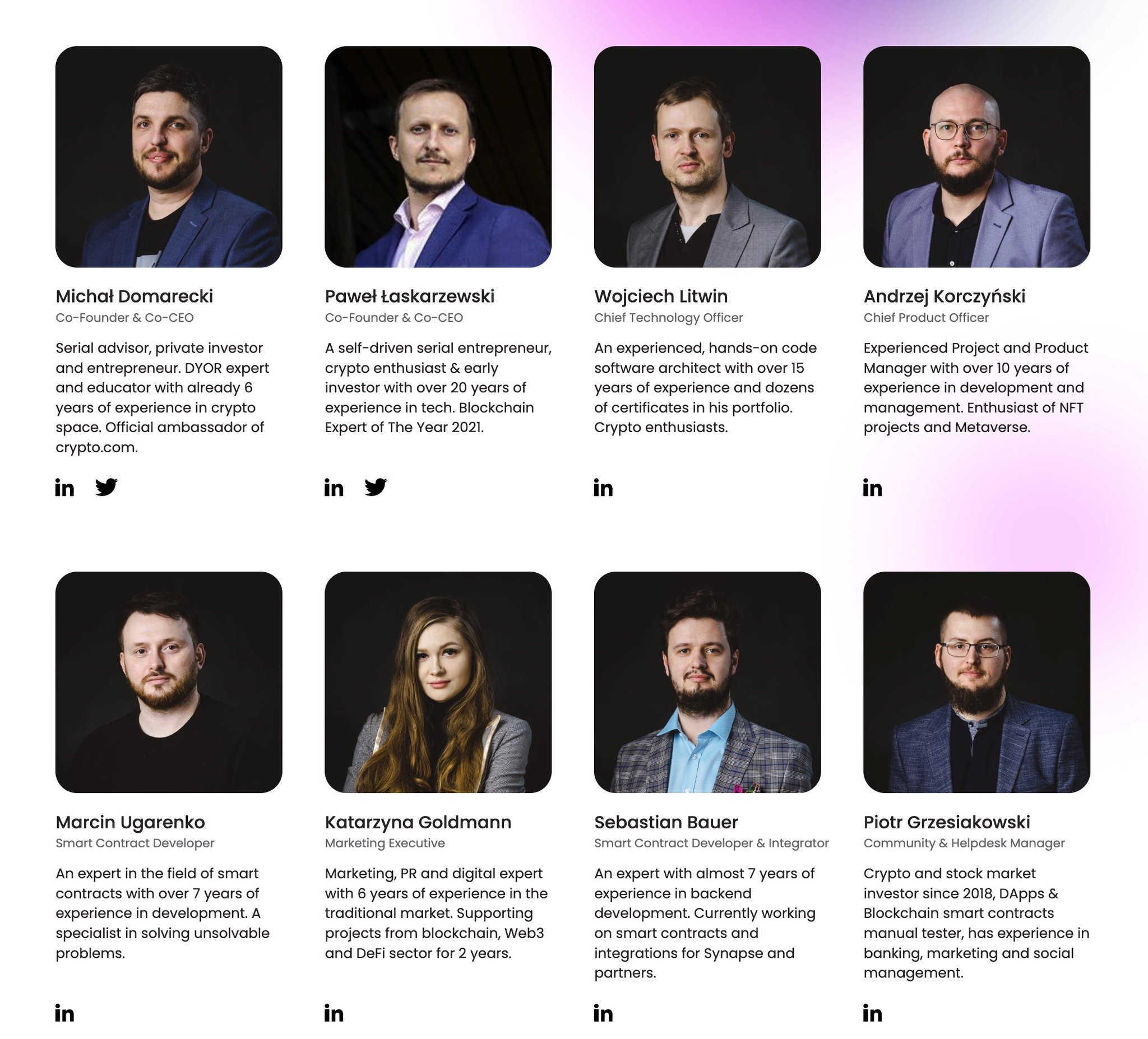Synapse Network on X: 🚨 ALERT: Website update 🚨 From now on you can  easily meet up our core team visiting  👋 Of course  it's not our whole team, but we