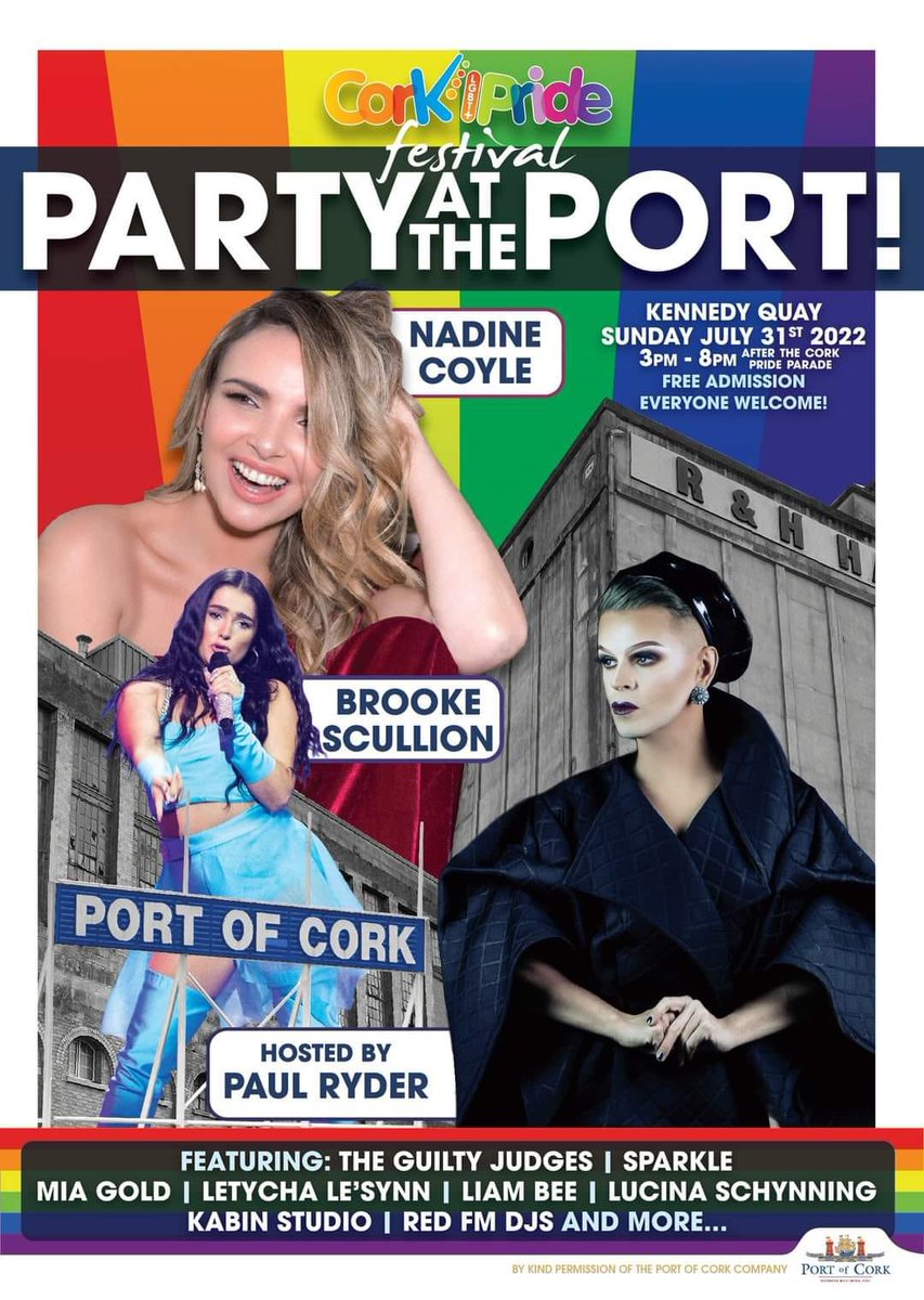 Cork Pride?! We are bringing the PARTY this year with <a href="/NadineCoyleNow/">Nadine Coyle</a> &amp; <a href="/Brooke_Scullion/">Brooke</a> alongside a host of talent from the Rebel County 🏳️‍🌈❤️🏳️‍⚧️ This is a weekend you wont want to miss!! <a href="/corkpride/">deleted</a>