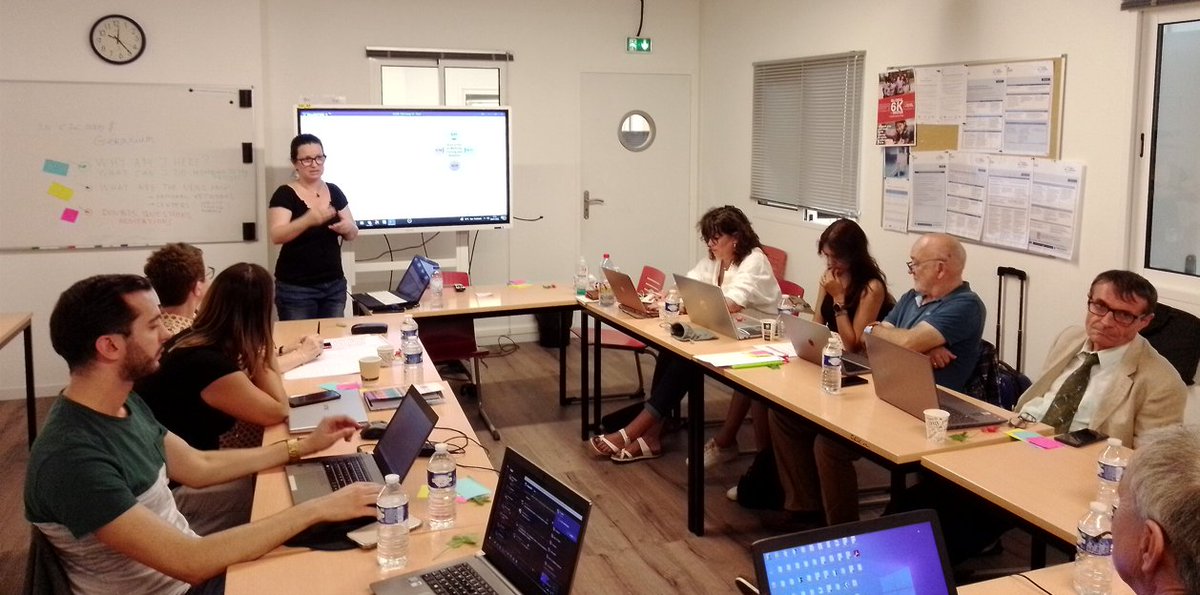 S2CENE_EU's tweet photo. Our #Paris Transnational Project Meeting 🇫🇷 has started!
Click on the link and discover what we are working on: main goals, #sustainability of the project, possibilities to contribute!
And, of course, learn about our Open Event tomorrow (27 Rue du Maroc)!
https://t.co/gxKLL3I5nB https://t.co/5CIkqyKGeU