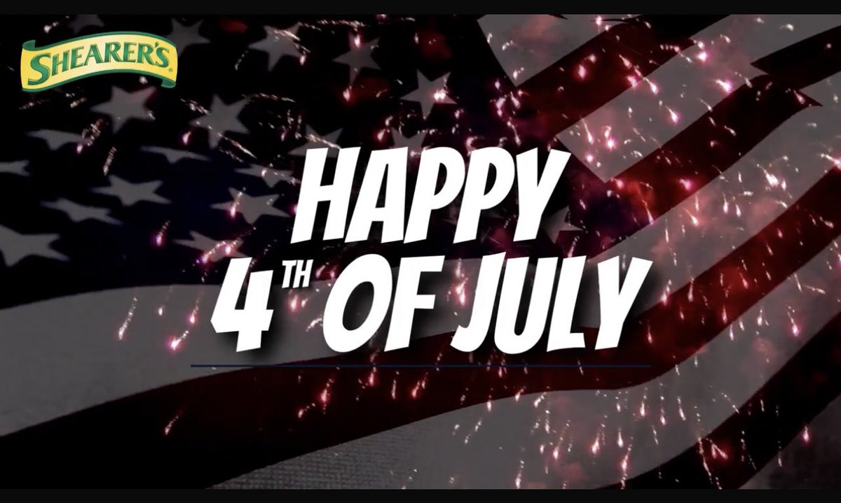 ShearersCareers's tweet photo. Wishing you a safe and happy Fourth of July! 

#HappyfourthofJuly #fourthofjuly #shearers #shearerscareers #chipscookiescrackers #saltysnacks #holiday https://t.co/UZfYZMPC8r