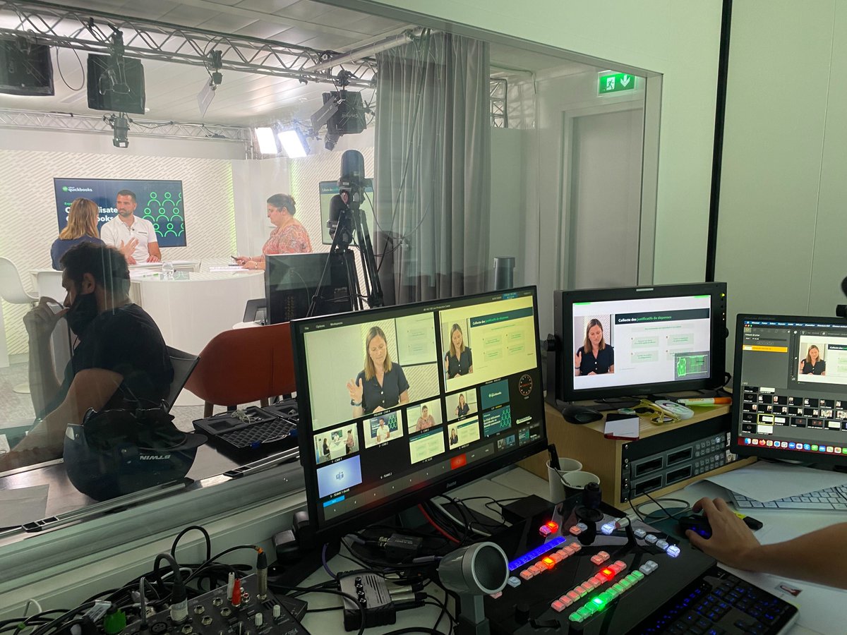 QuickBooksEC's tweet image. En direct du plateau QuickBooks 🔴

Derniers préparatifs avant THE évènement de l&apos;année 100% digital dédié à nos partenaires experts-comptables : le Club Utilisateurs QuickBooks 🔥

Près de 400 inscrits !
Prenez votre place ici 👉 bit.ly/3umrbdr