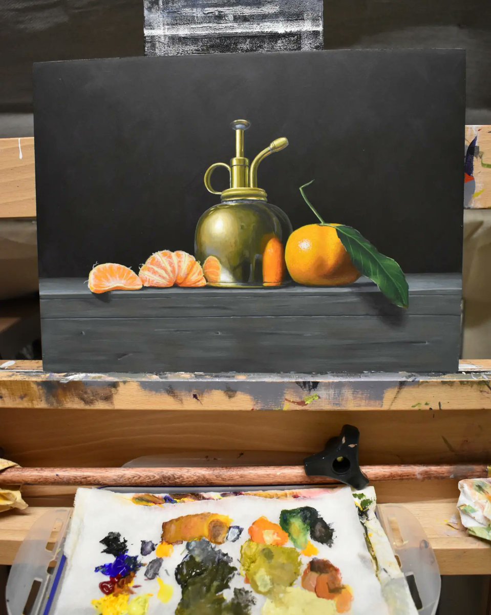 I've been painting a lot of oranges recently and I'm now convinced it's all because of awesome <a href="/buxtonfringe/">Buxton Fringe</a> advertising throughout the town - painting the town orange 🍊 😀 🧡