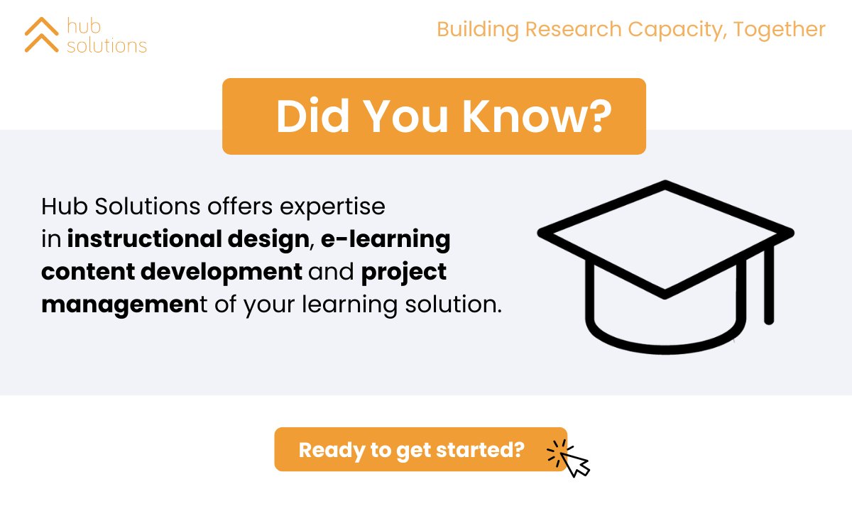 HubSolutions_'s tweet photo. #DYK that #HubSolutions offers expertise in instructional design, e-learning content development and project management of your learning solution?

Contact us to learn more: https://t.co/08SLufilVF https://t.co/benjLq73H1