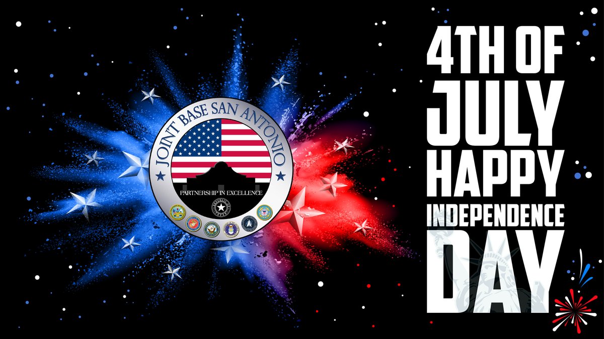 JBSA_Official's tweet photo. π Happy Fourth from JBSA! πΊπΈ
#JBSA #TexasMilitary #FourthofJuly #IndependenceDay https://t.co/FyYgzxXdMX