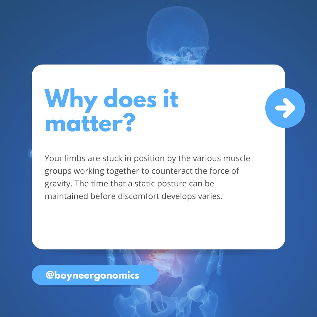 niamh_pentony's tweet photo. What is a static posture? Check the images below to find outπ
Read about how #staticpostures can impact your #musculoskeletalhealth read the full blog here: https://t.co/ihvlv7jZsy https://t.co/vq5QUmAF4M