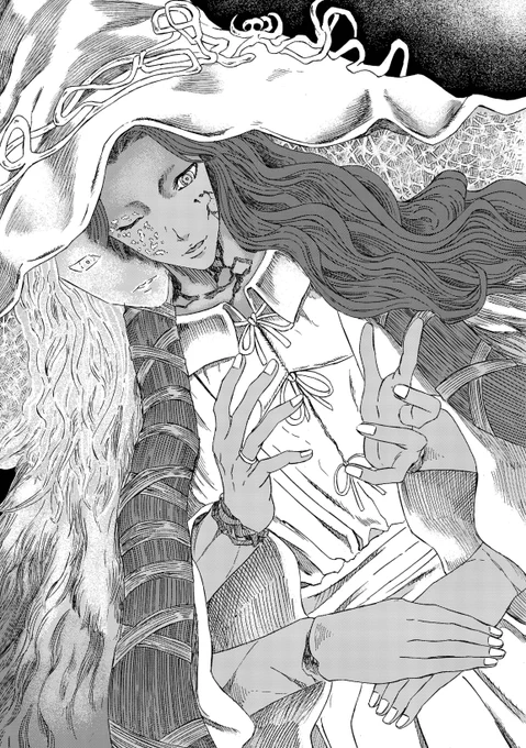 アンケート漫画風イラスト
魔女ラニ
Ranni the Witch
「お前、私に仕えぬか?私は魔女ラニ。かつて死を盗み、今も暗き路を探している。そしていつか、すべてを裏切り、すべてを棄てるだろう…どうだ、興味が出てきただろう?」
#ELDENRING 