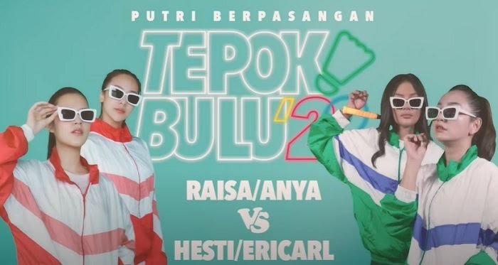 Tepok Bulu Vindes 2022, Hesti-Erika Dramatis Menang Lawan Raisa dan Anya Geraldine Adu Bulutangkis