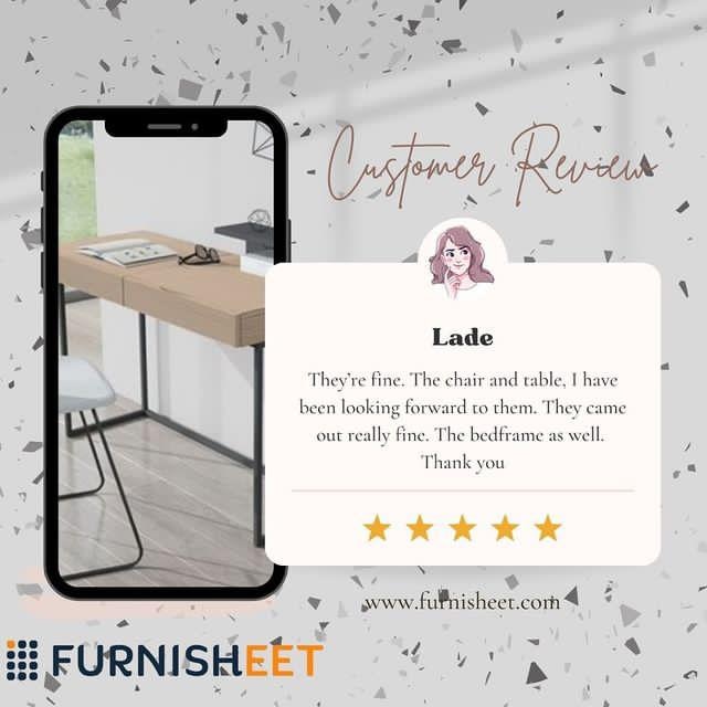 furnisheet's tweet photo. We truly appreciate your feedbacks😊

Visit our website on our bio or send us a dm here or you could reach us on 09026628831.

Furnisheet - Modern living made easy.
#reviews
#furnituredesigns 
#furnituresinlagos 
#abujafurniture 
#furnishing 
#furniturefinancing 
#furnituretech https://t.co/ip9YbOhd72