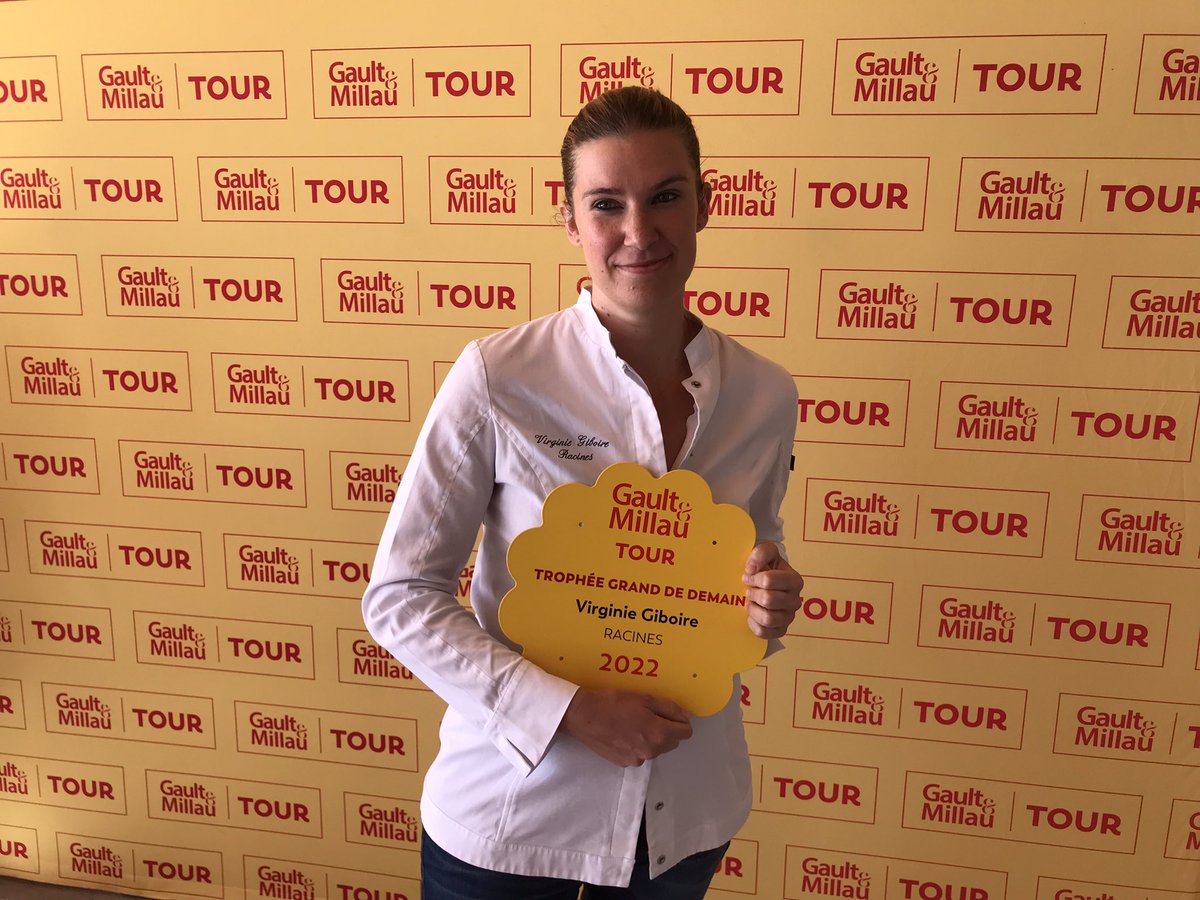 PSimonOF's tweet photo. Nouvelle récompense pour la cheffe Virginie #Giboire (Racines à Rennes), lauréate du trophée #Gault &amp; #Millau « Grand de demain » et une troisième toque lui est attribuée aussi ! @ouestfrance35 @VirginieEnee  @vjarnigon https://t.co/zZQSWG9LST