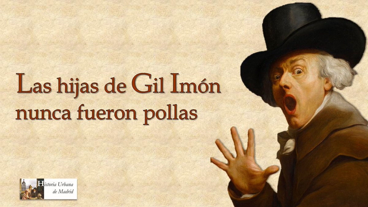 Las hijas de Gil Imón nunca fueron pollas, ni "gilipollas". Datos históricos que desmontan la trillada leyenda.👇
historia-urbana-madrid.blogspot.com/2022/07/las-hi…
#Gilimonas #gilipollas #Madrid #Historia #desmontandolaleyenda #Gilimon