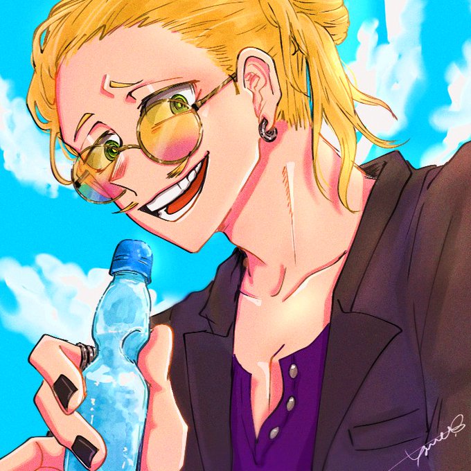 「blonde hair ramune」 illustration images(Latest)