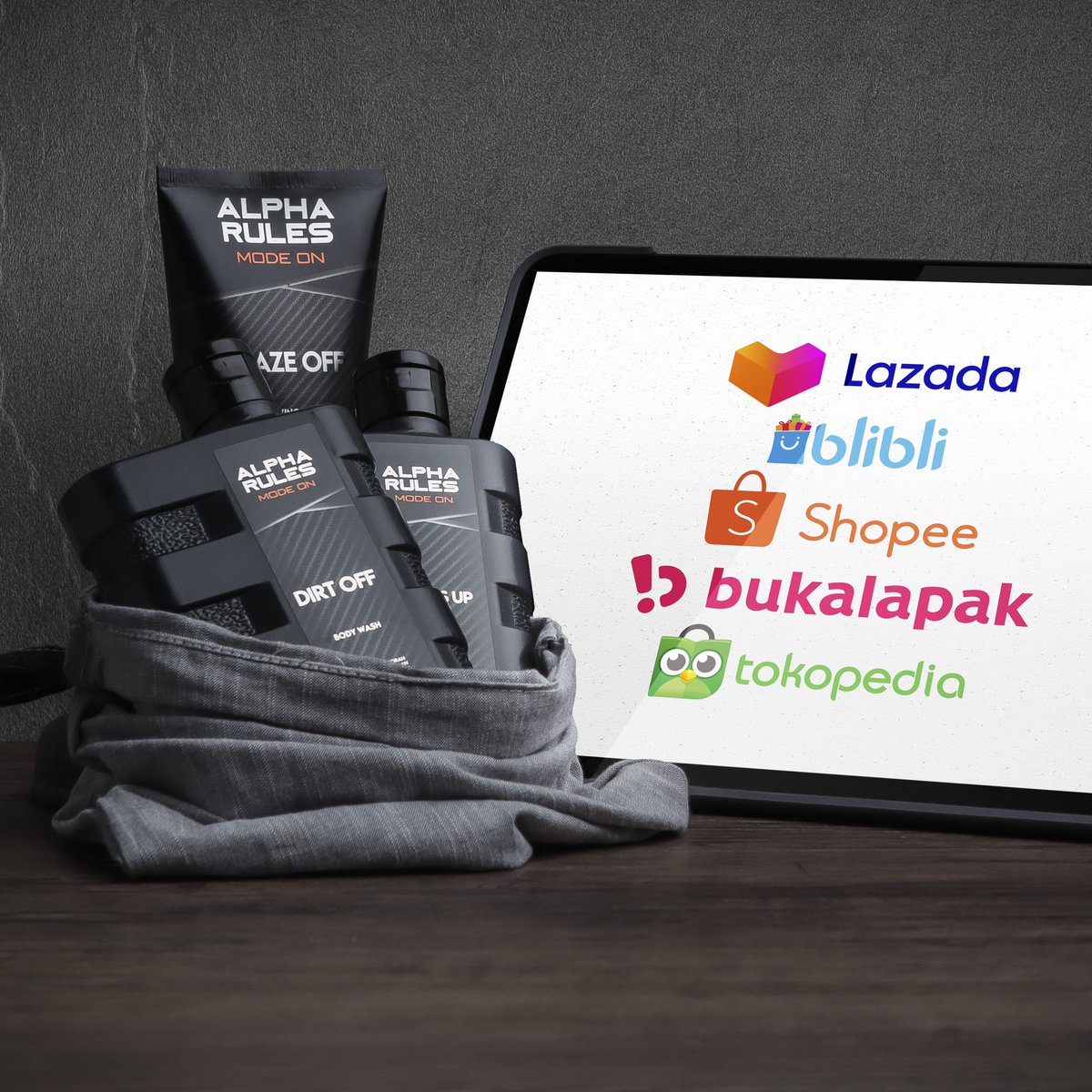 AlphaRulesID's tweet photo. Dimana kamu bisa dapatkan produk male cleaner Alpha Rules ini?

Male Cleaner Alpha Rules mulai dari Face up - Raze Off - Heads Up - Dirt off dan Full Body Contact, bisa kamu dapatkan di eCommerce.

Tunggu apalagi, segera dapatkan dan rasakan perbedaan male cleaner Alpha Rules 🔥 https://t.co/QZuZbvto1n