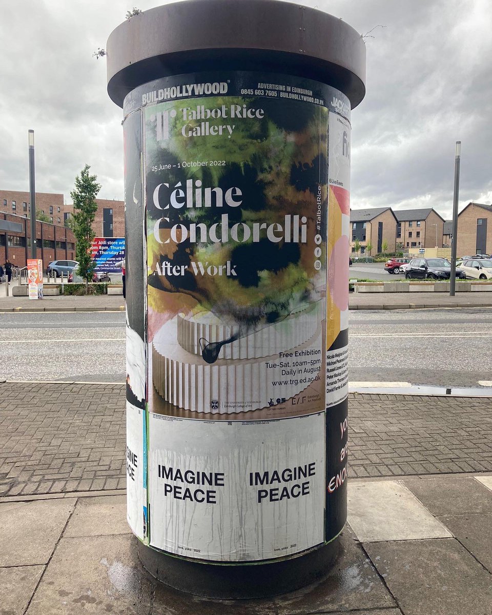 talbotrice75's tweet photo. It’s always exciting to see our exhibition posters and banners go up around the city!
Céline Condorelli ‘After Work’ is on now at #TalbotRice
Admission Free, all welcome!
@CelineCondor @eca_edinburgh @EdinburghUni @Jack__Arts #celinecondorelli #art #edinburgh #visitscotland https://t.co/gcFLpIFwzt
