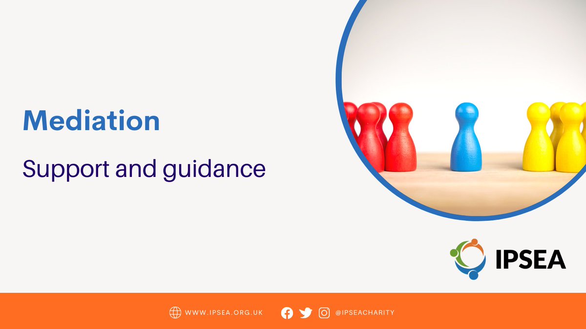 IPSEAcharity's tweet photo. If a parent/young person does not want to try mediating with the local authority before appealing to the SEND Tribunal they don’t have to. 

The mediation service should give them a certificate so they can go straight to appeal. 

More info👉https://t.co/F0CLsfxZNs https://t.co/Z9gSQpbe9k