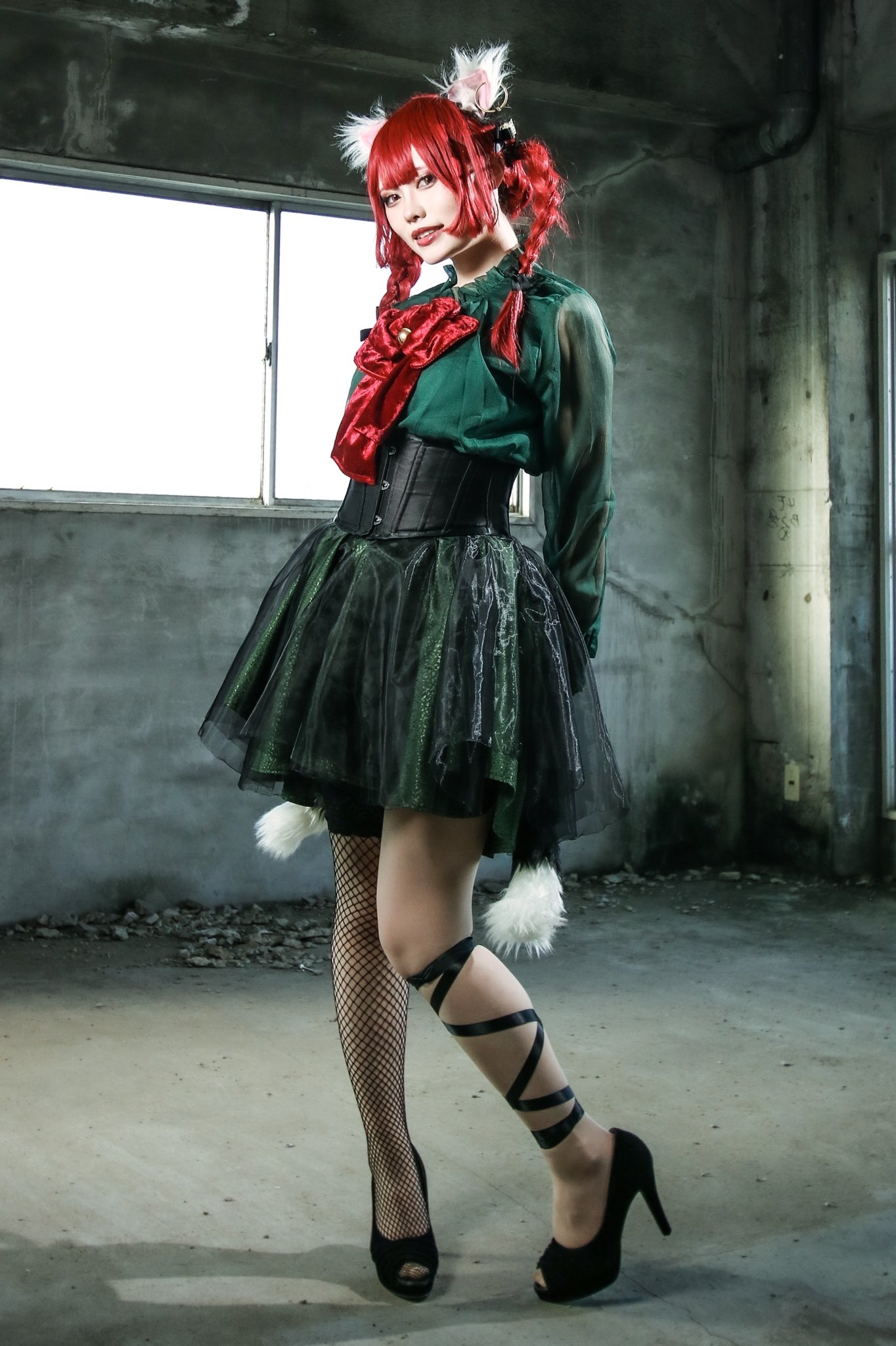 東方project 火焔猫燐 コスプレ衣装風(ウィッグ 靴別売り 東方project 火焔猫燐 コスプレ衣装風(ウィッグ 靴別売り