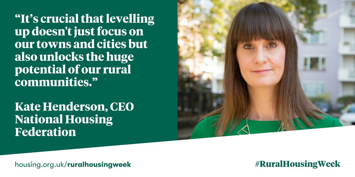 This week is #RuralHousingWeek when the sector unites to shine a spotlight on the crucial role that housing associations play in our rural communities

I’ve written a blog about getting involved in Rural Housing Week and why rural housing matters to me 🏡🌷housing.org.uk/news-and-blogs…