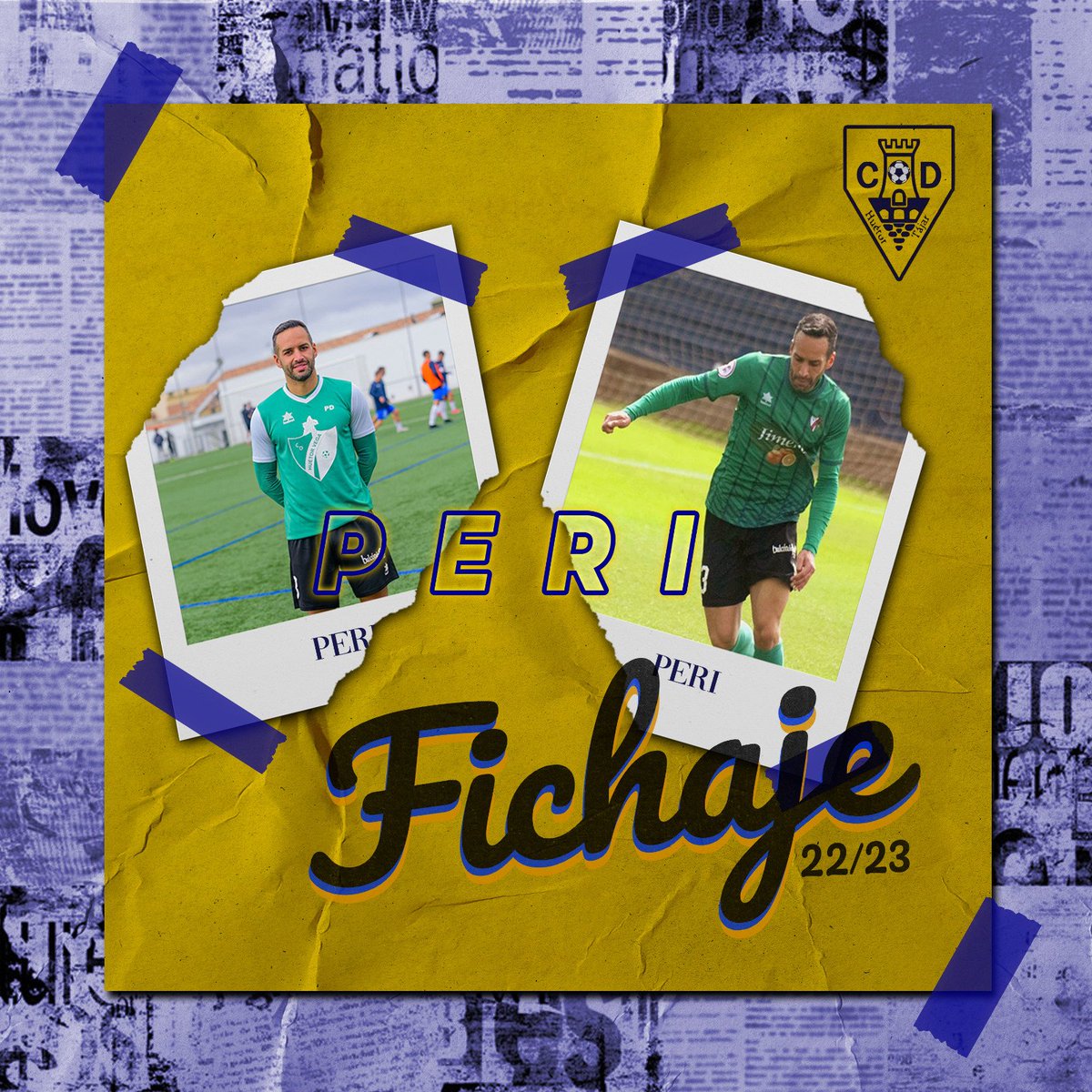 OFICIAL | <a href="/peri_crespo/">Peri Crespo Lopez</a> se convierte en nuevo jugador del <a href="/CDHuetorTajar/">CD Espárrago de Huétor Tájar💛💙</a> y defenderá nuestros colores en esta temporada 2022-23 📝👐

▶️ Ex jugador del <a href="/CD_HuetorVega/">CD Huétor Vega</a>
▶️ Lateral izquierdo de largo recorrido, velocidad y desborde

#SentimientoHT 💛💙