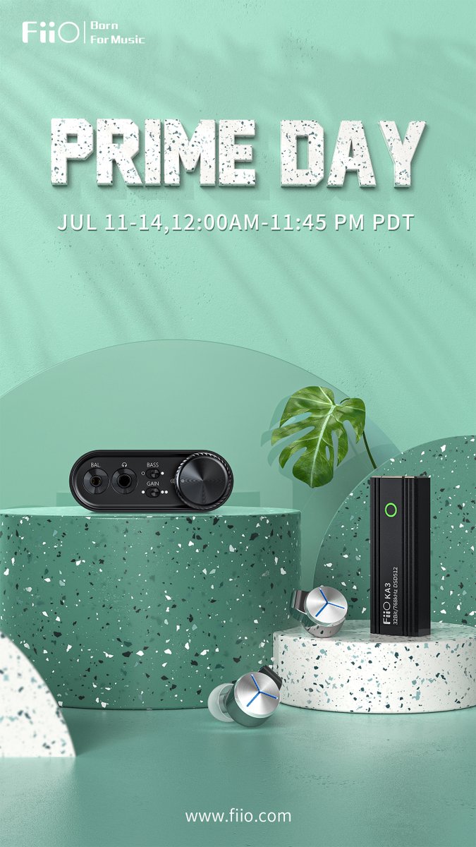 #FiiO #PrimeDay2022 Deals in US Prime Day is around the corner! This year, 11 products from our Earphones, DAC&AMP and Bluetooth receiver line will be on promo in US. Promo would start from 12:00 AM 11th to 11:45PM 14th July. Stay tuned and don’t miss the deal! 👏😃