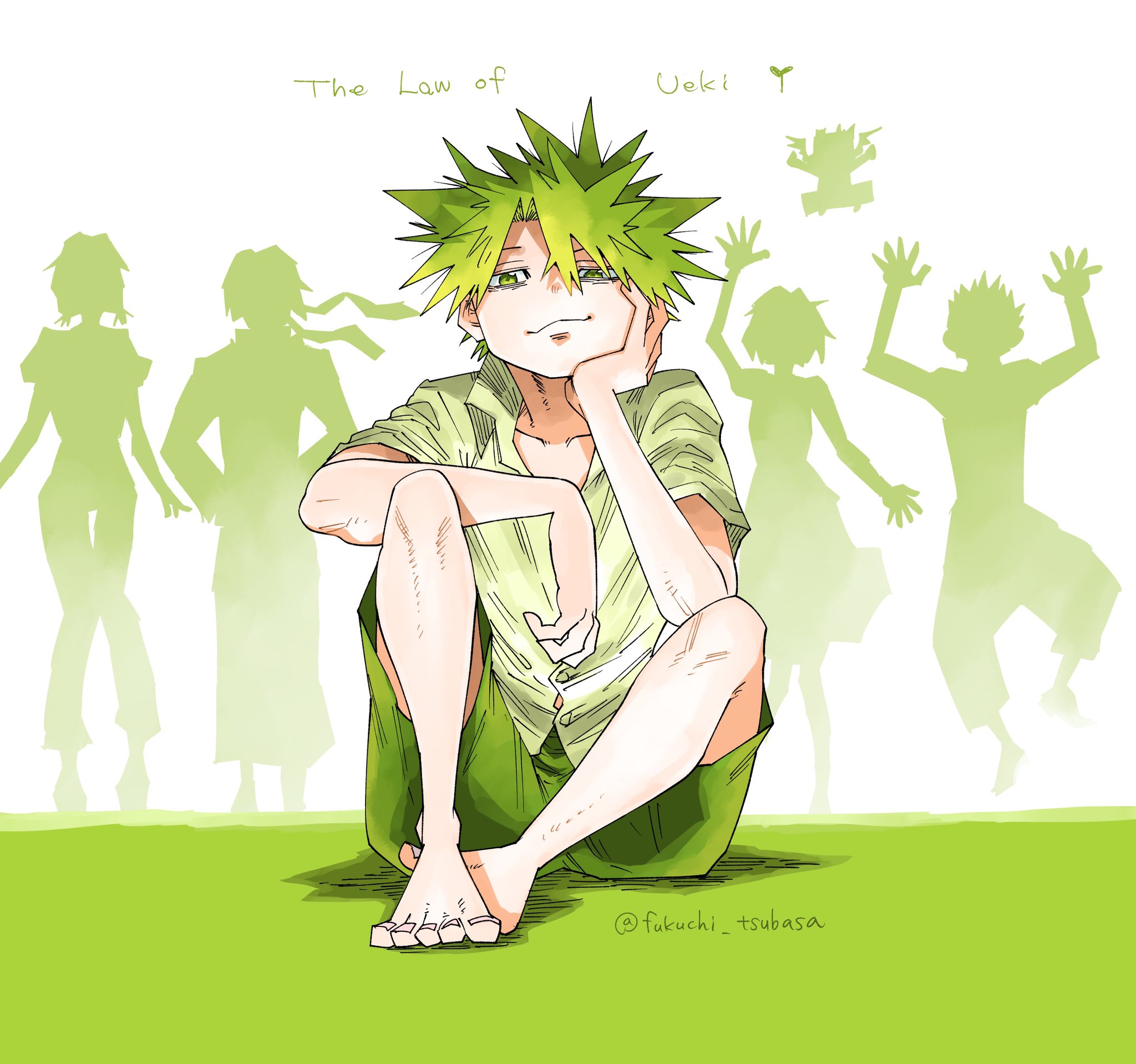福地翼 ゴルスパ2巻9 15 今日は植木くんの誕生日ということで久しぶりに描きました そしてただいまamazonプライムの アニメタイムズ さんでうえきの法則サブスク配信中ですのでそちらもよかったら見に来てください Youtubeでも5話目まで無料で見れます