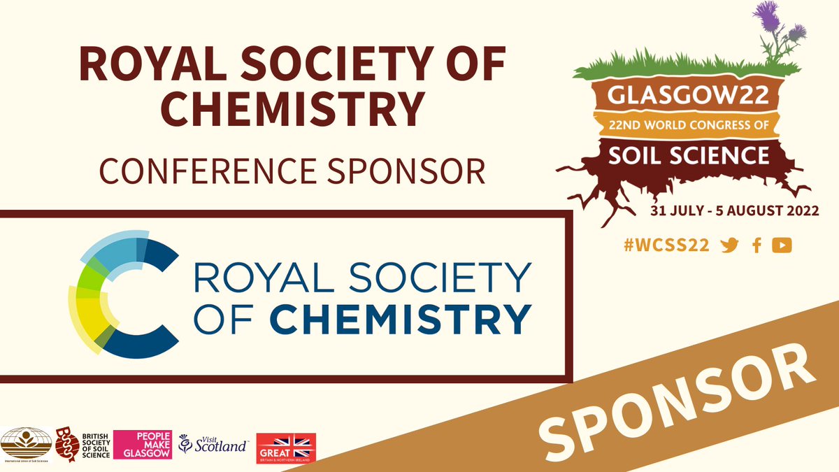 #New #sponsor @RoySocChem! Connecting #scientists with each other and #society as a whole, using their expertise to improve our #health, our #environment and our daily lives. Welcome to the #WCSS22! #BSSS #Exhibition #Promotional #Material #sponsorship