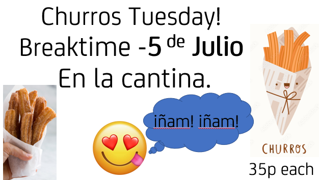 EllesmerePark's tweet photo. As part of our Cultural celebrations this week, We will be enjoying some Churros today at break time! #Churros #MFL #Culture #TeamEllesmere π https://t.co/vXAOWfJsKg