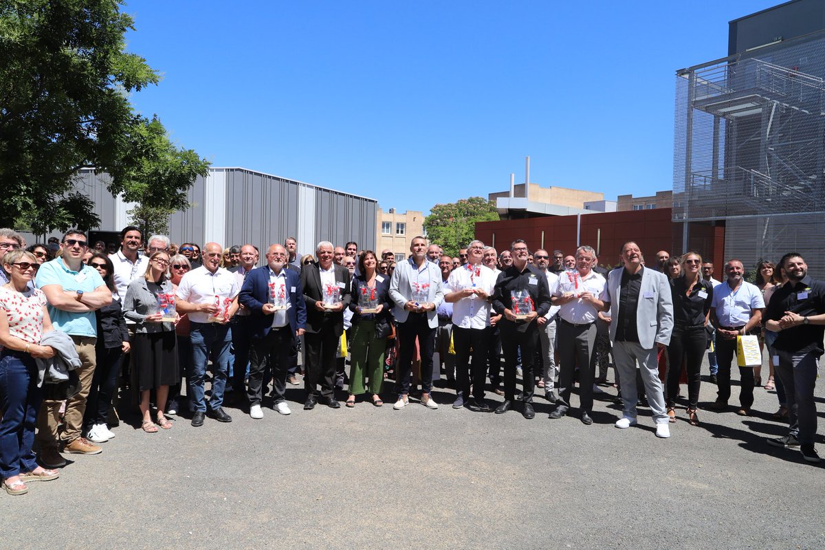 GaspariniSeb's tweet photo. Inauguration des nouveaux bâtiments du CFA BTP. 
Un établissement qui participe au rayonnement, à l'attractivité et au dynamisme du territoire Lézignanais. 
Avec ses 2 collèges publics ,son lycée c'est tout un pôle éducatif au ❤ de l'Aude.
#CFABTP #Aude #éducation #occitanie https://t.co/nKKLFgMGLu