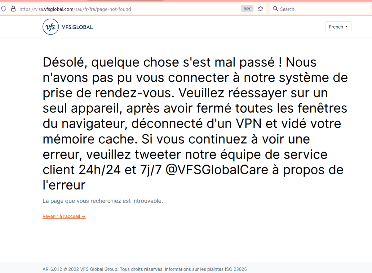 dr_Ahmad_ba's tweet photo. @VFSGlobal i can't book un appointment in vfs jeddah, and the costumer service said they are working on it befor 4days. https://t.co/1bWkfKVJb5