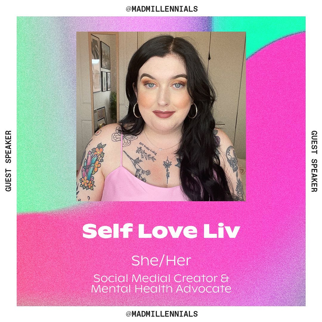 madmillennials_'s tweet photo. GUEST SPEAKER: Self Love Liv @selfloveliv
Self Love by name, Self Love by nature. Liv is the perfect combination of satire, sensitivity and dark humour. WE CAN'T WAIT! GET YOUR TICKETS NOW (in bio) 🎟️
PS. WE'RE ALL JUST WINGING IT 🦋💙 #mentalhealth #londonevents #millennials https://t.co/XMDJ5RJjPW