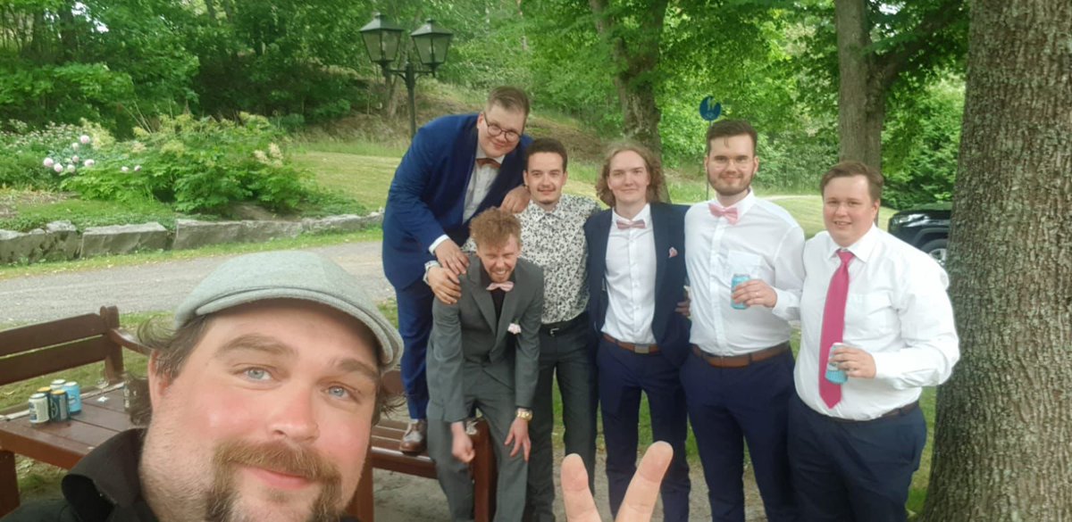 Virallisesti mennyt mies. Im so proud all these beautiful guys were at my wedding  😍