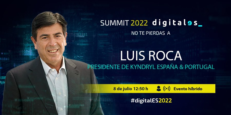 LuisRocaFdez's tweet photo. El próximo 8 de julio estaré en @AsocDigitales Summit para hablar del futuro y de la tecnología en clave humanista:“The human nature of technology: innovation, talent and alliances as drivers of a new business leadership” #KyndrylSpain #DigitalES2022 #TheHeartofProgress @Kyndryl https://t.co/btRBjoGg5J