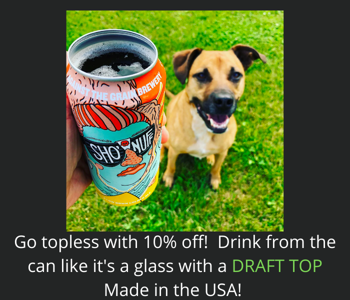Go Topless for the Holidays! Take the top of you cans and drink your favourite like its in a glass! Get your Draft top here - ow.ly/5SEJ50JNJ67 with 10% off - hurry this won't last long!

#craft #beer #topless #can #tinnies #4thJuly #BBQ