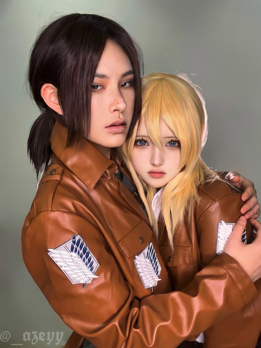 mikasa ackerman &amp; annie Leonhart ♡
#cosplay
#MikasaAckerman 
#AttackOnTitan 
#アコスタ池袋
#進撃の巨人 https://t.co/4jdIfeWuiS