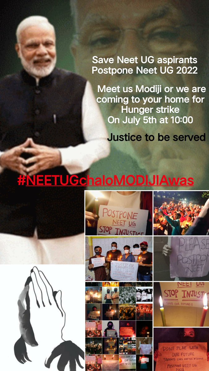 imRaj_01's tweet photo. #NEETUGChaloMODIJIAwas we really need justice sir You are only hope sir for all of us Neet UG aspirants @narendramodi @DG_NTA @EduMinOfIndia 
#MODIJIAwasNahiDoor https://t.co/J95PuYplj6