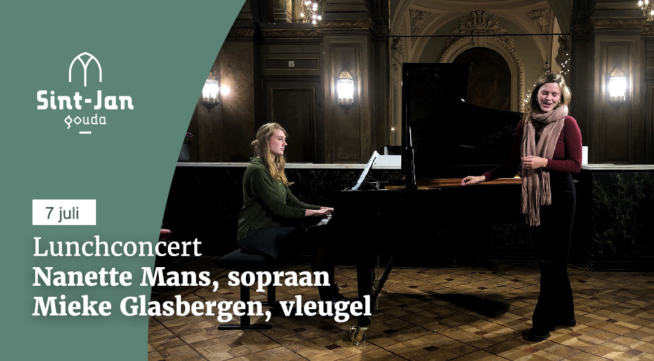 Vanaf aanstaande donderdag zijn er weer lunchconcerten in de Sint-Jan, om 12:00 uur. 
Het eerste concert wordt gegeven door <a href="/NanetteMans/">Nanette Mans</a>  en Mieke Glasbergen. Zij brengen samen een origineel liedrecital: sintjan.com/concerten/lunc…