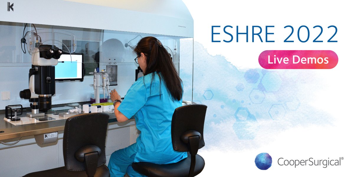 coopersurgical's tweet image. See our experts demonstrating key skills in #vitrification, #embryotransfer, #pHmonitoring, #dishpreparation. Join our live demos at our #ESHRE2022 stand or virtually at bit.ly/3O7KL4X 

#cryopreservation #handson #knowledgesharing #GLP