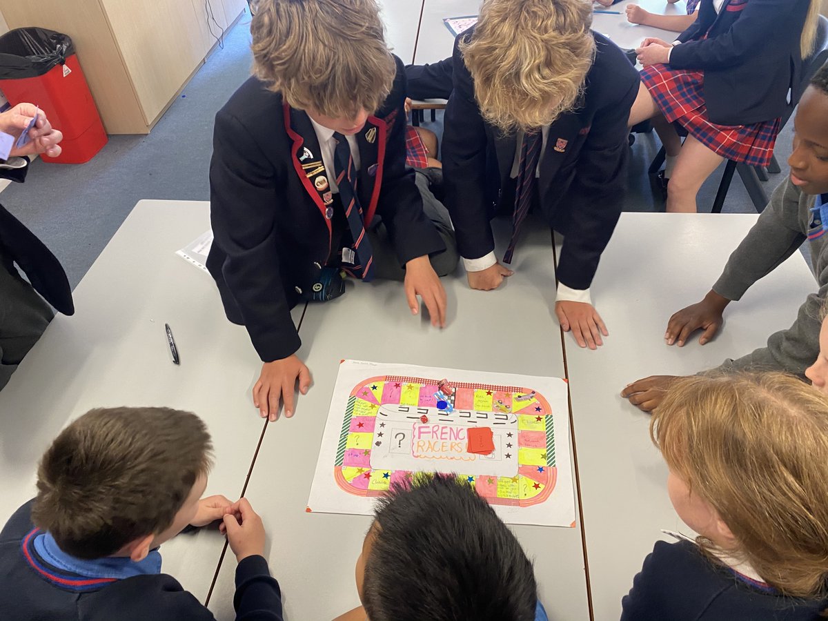 OPS_OratoryPrep's tweet image. Our Year 4 and Year 8 pupils enjoyed some engaging board games last week.

The board games were made by Year 8 and gave all the pupils the opportunity to practise their French. What a fantastic idea!

#OPSLearning #French #Year4 #Year8